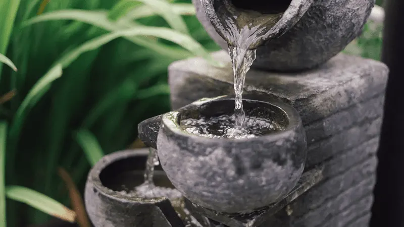 The Tinkling of a Garden Fountain