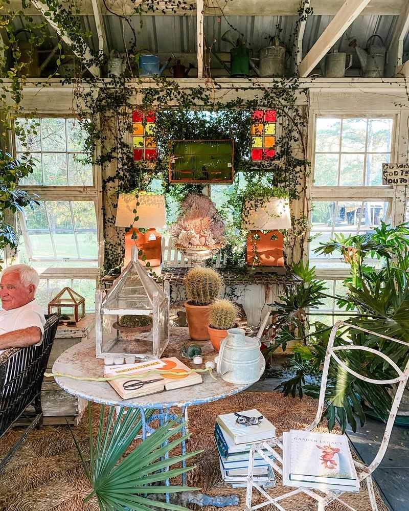 Vintage Greenhouse Shelf