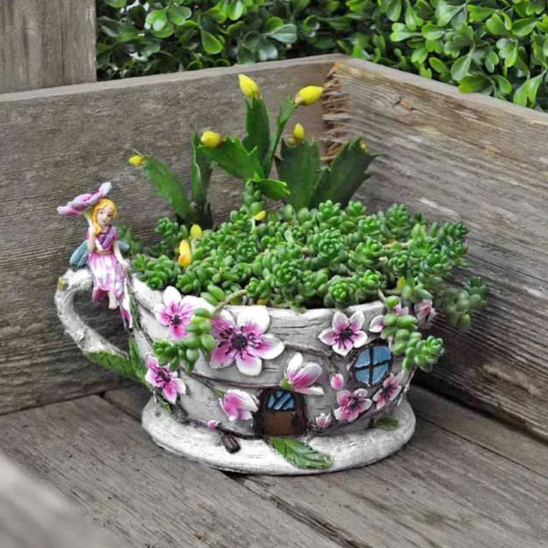 Vintage Teacup Planters