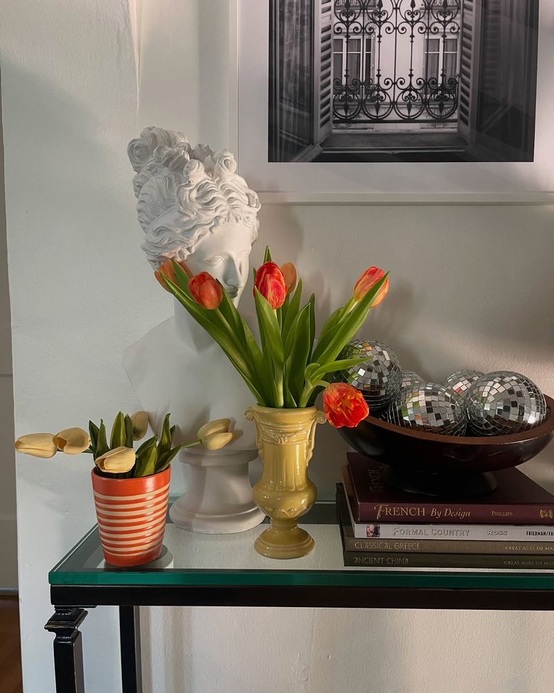 Vintage Vase Flower Arrangement
