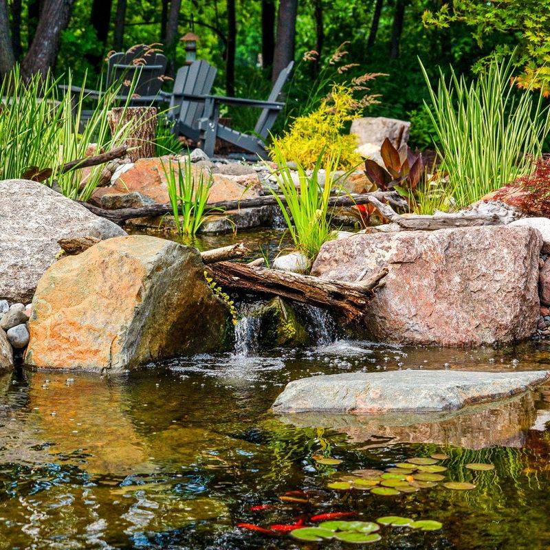 Water Feature with Aquatic Plants