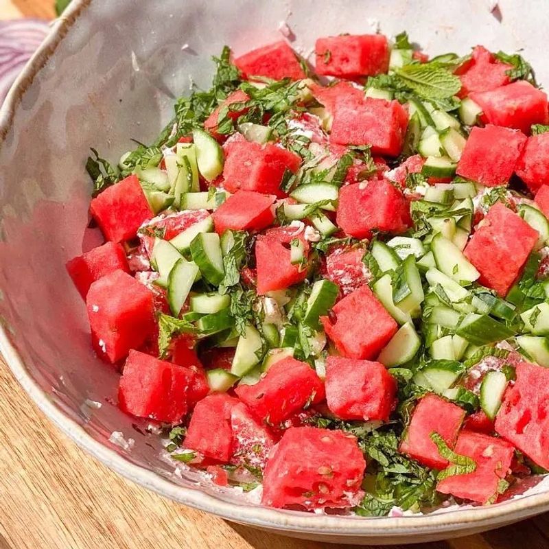 Watermelon and Mint Salad