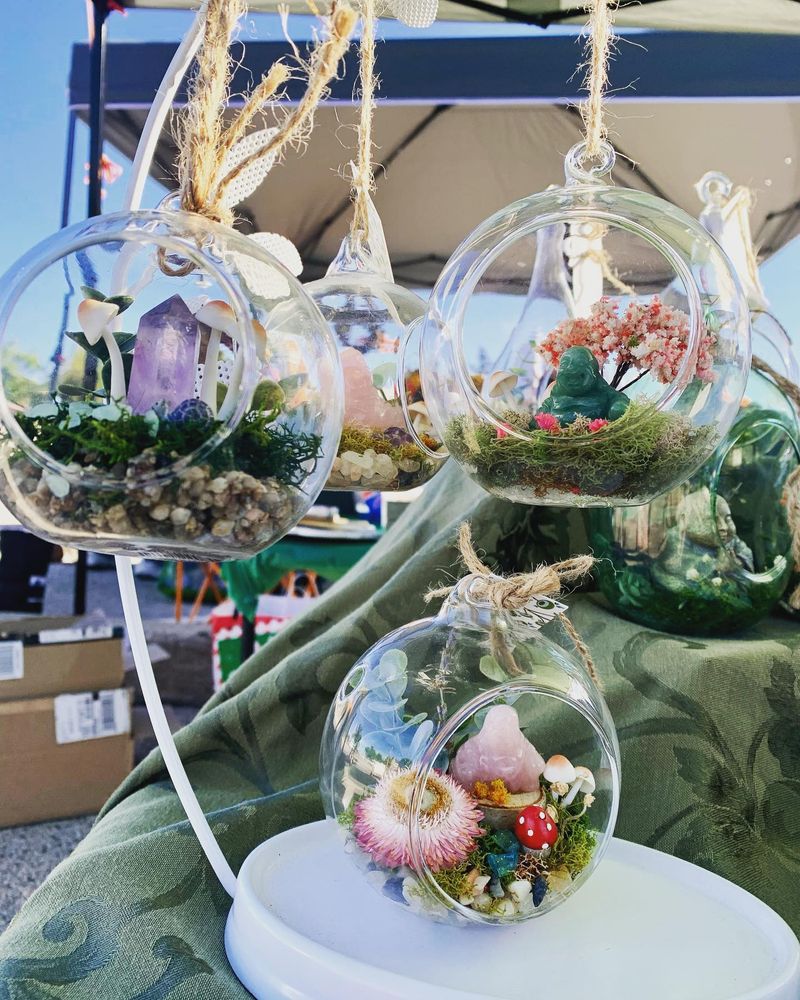 Whimsical Hanging Terrariums