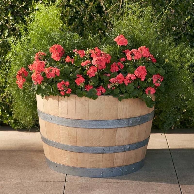 Wine Barrel Planter