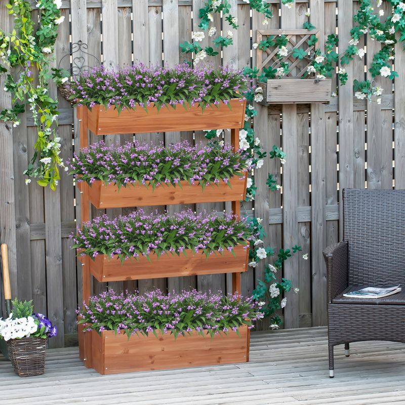 Wooden Crate Vertical Planter