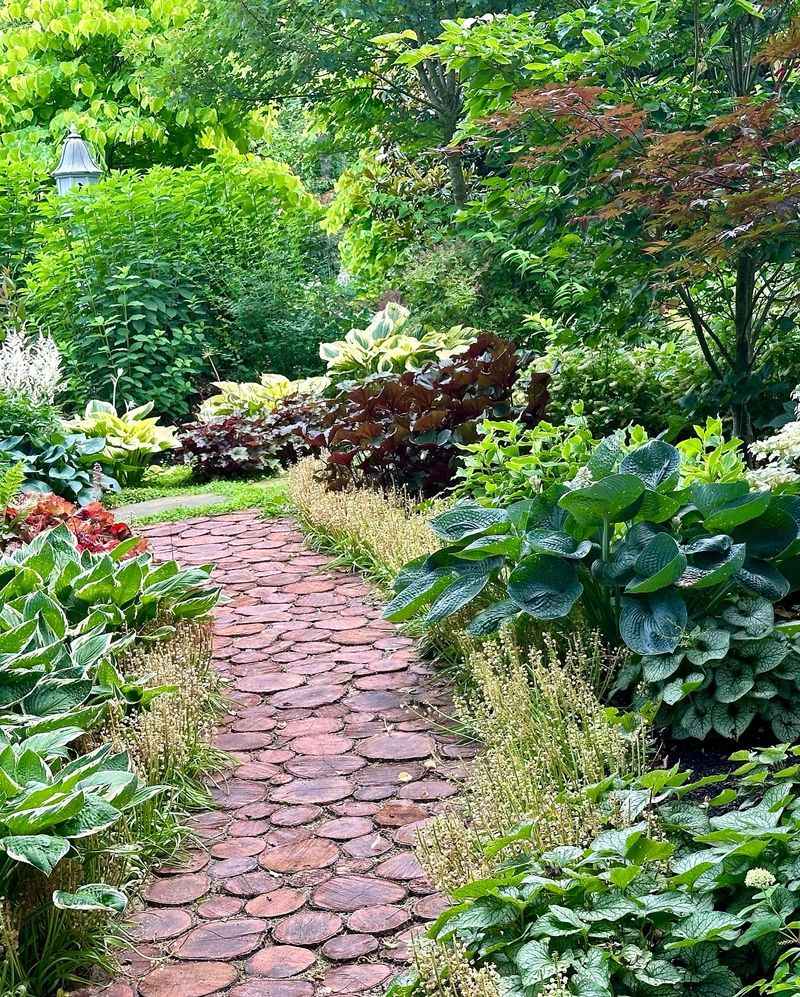 Wooden Log Slices Path