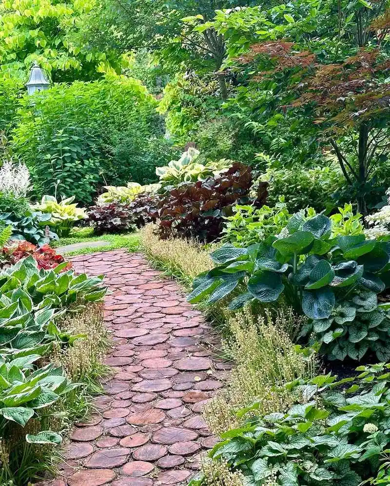 Wooden Log Slices Path