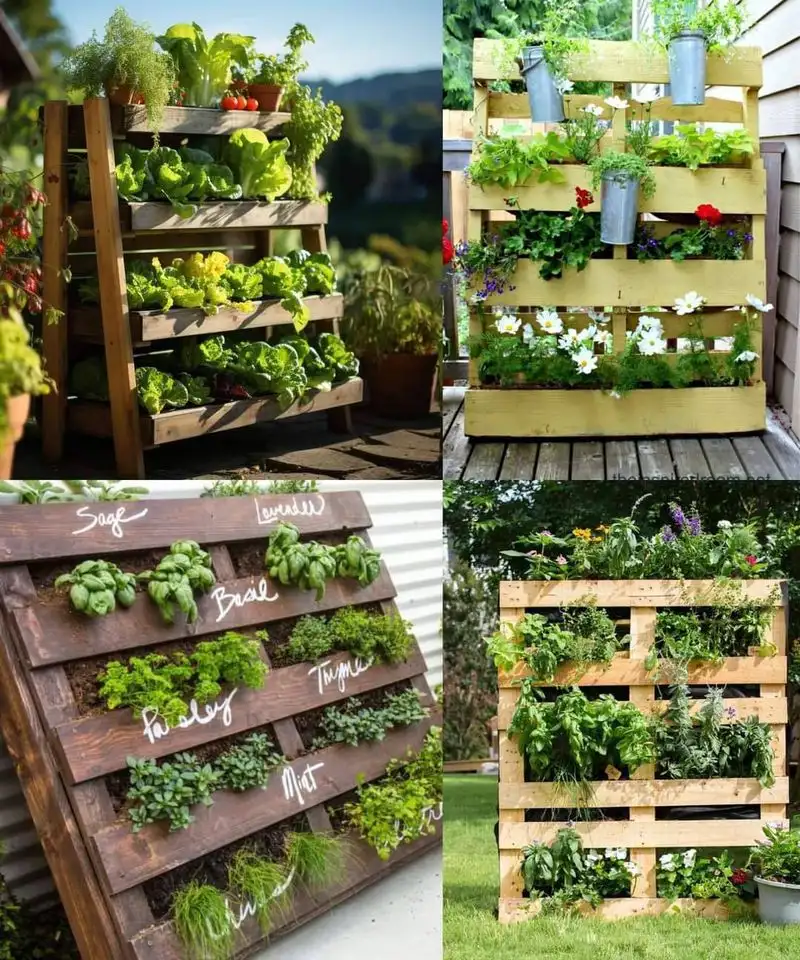 Wooden Pallet Trellis