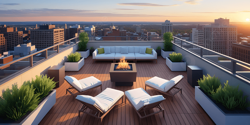 Chic Rooftop Lounge
