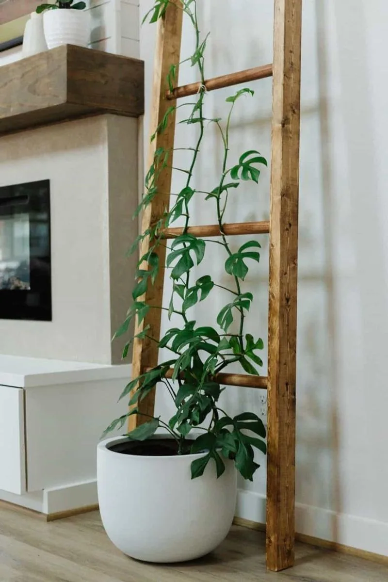 Climbing Plants with Trellises