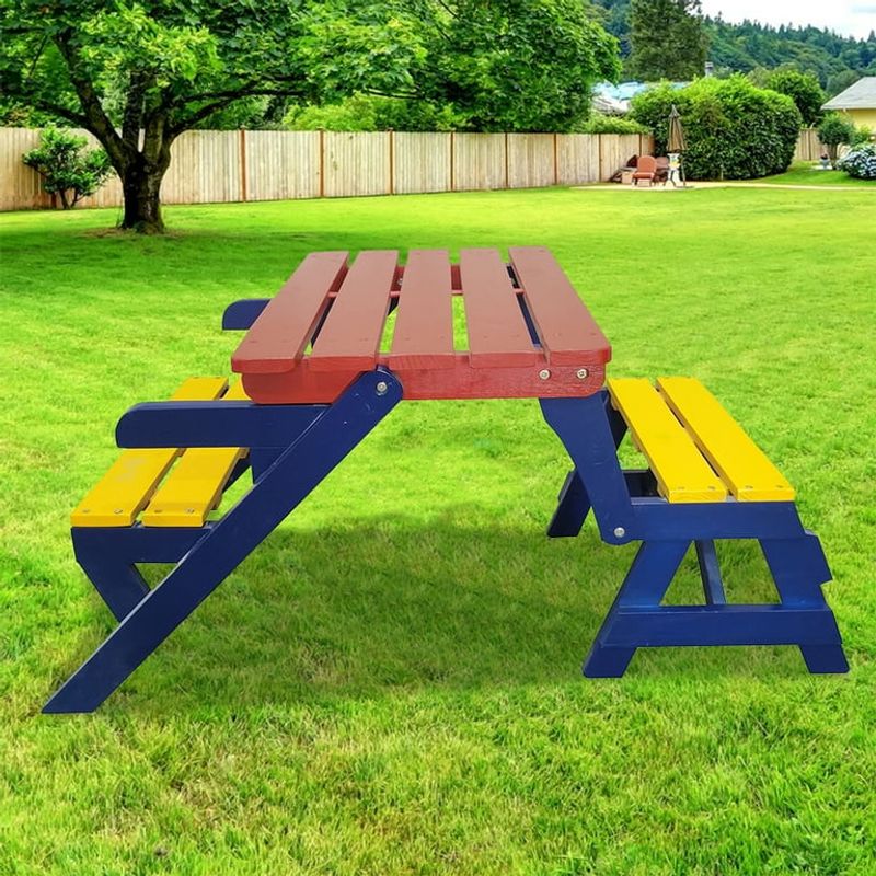 Colorful Garden Benches