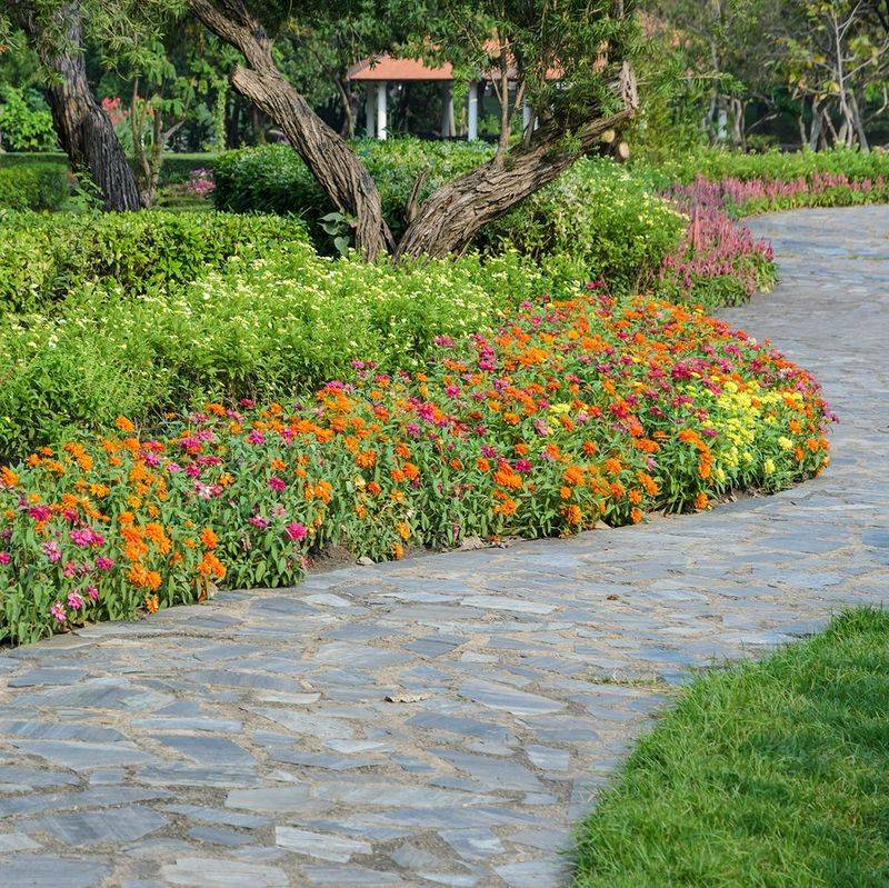 Colorful Garden Edging