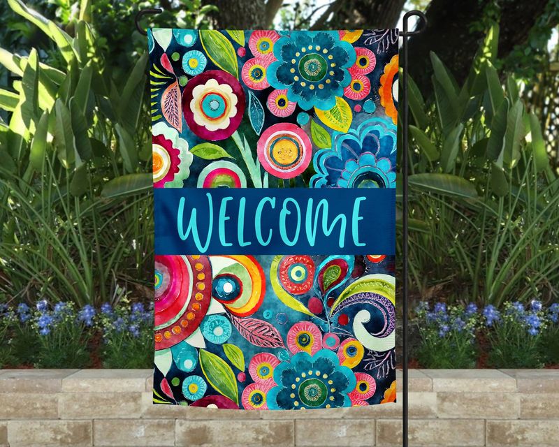 Colorful Garden Flags