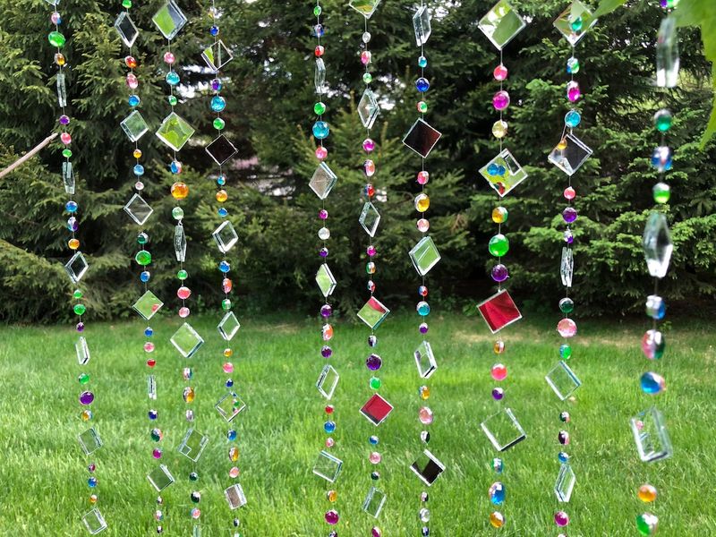 Colorful Garden Mirrors