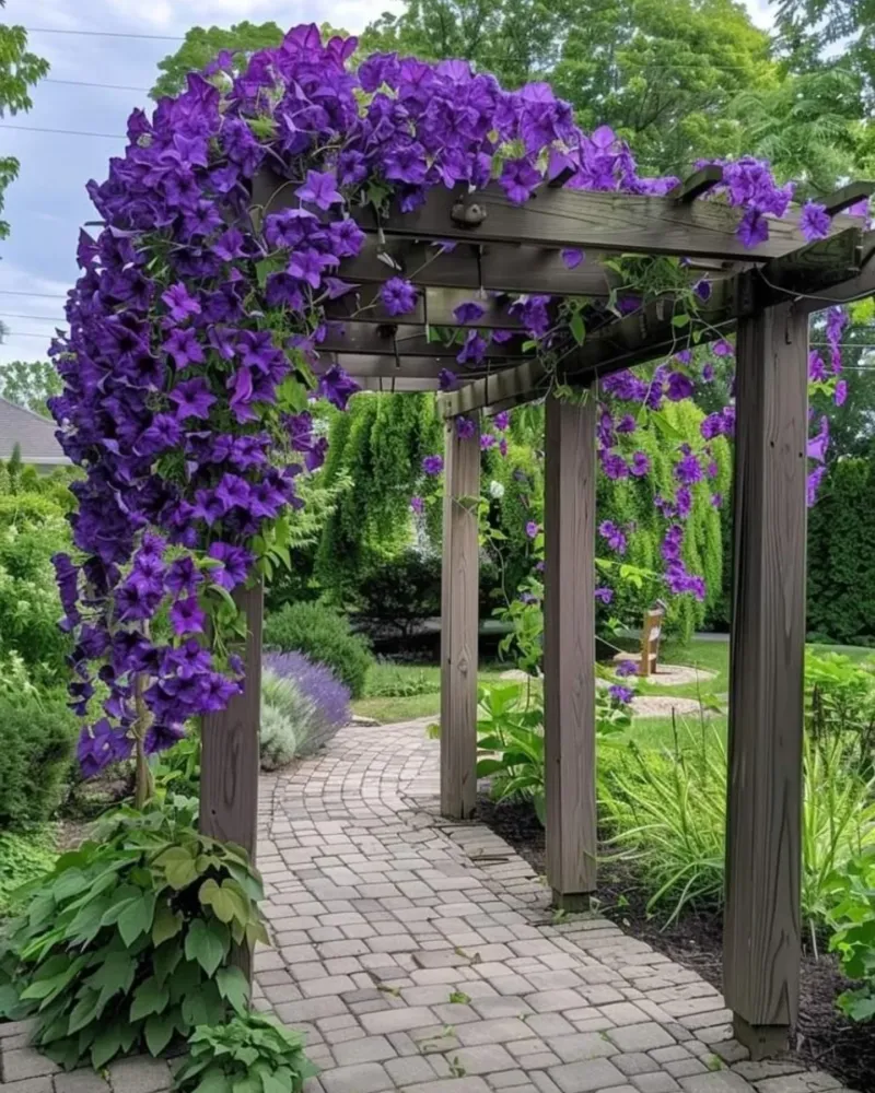 Climbing Vines on Trellises