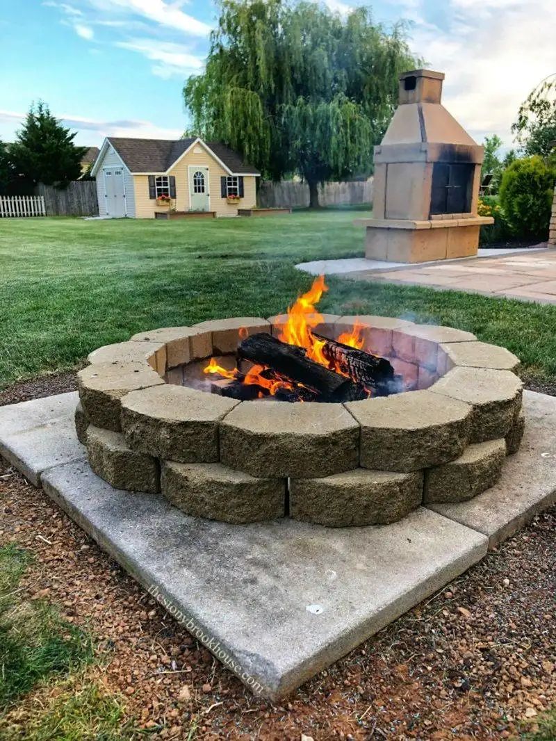 DIY Fire Pit Feature