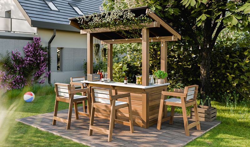 DIY Outdoor Bar