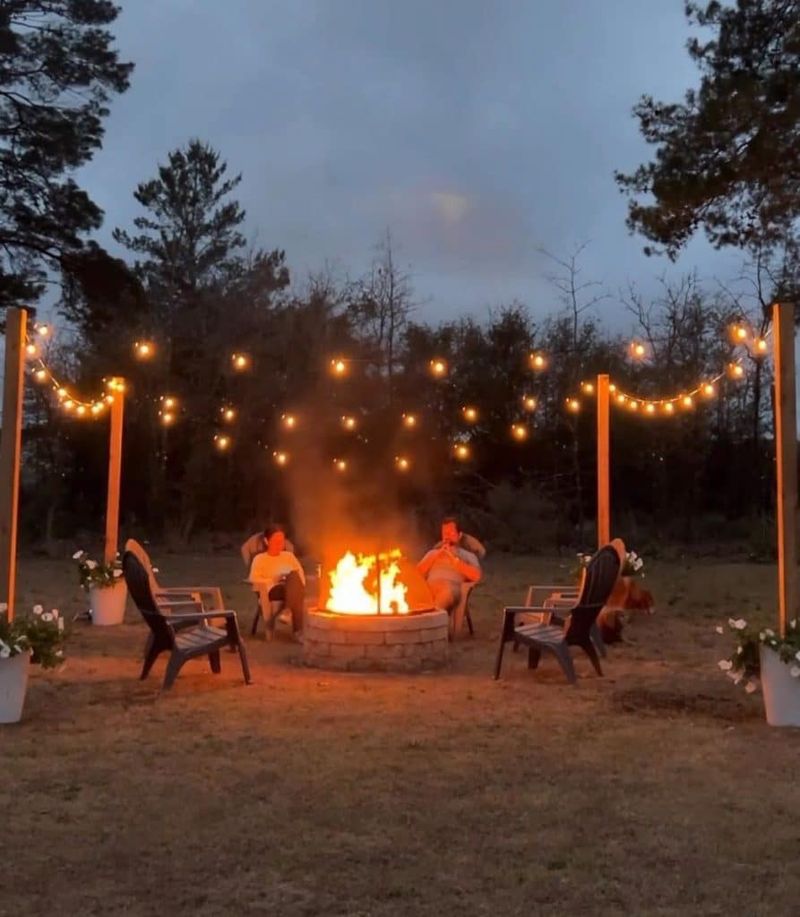 DIY Outdoor Fairy Lights