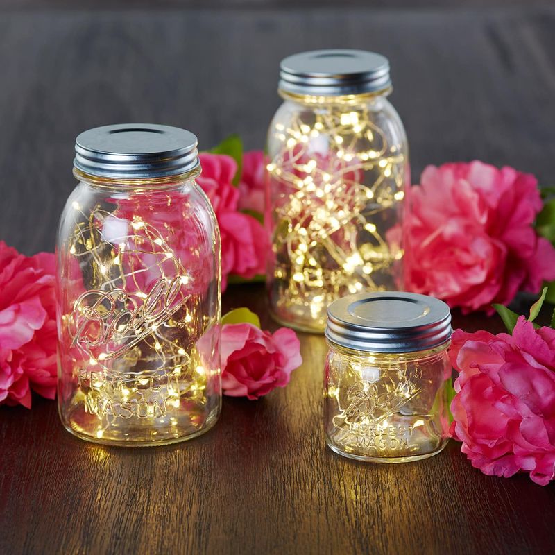 Fairy Light Mason Jars