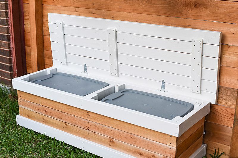 Garden Bench with Hidden Storage