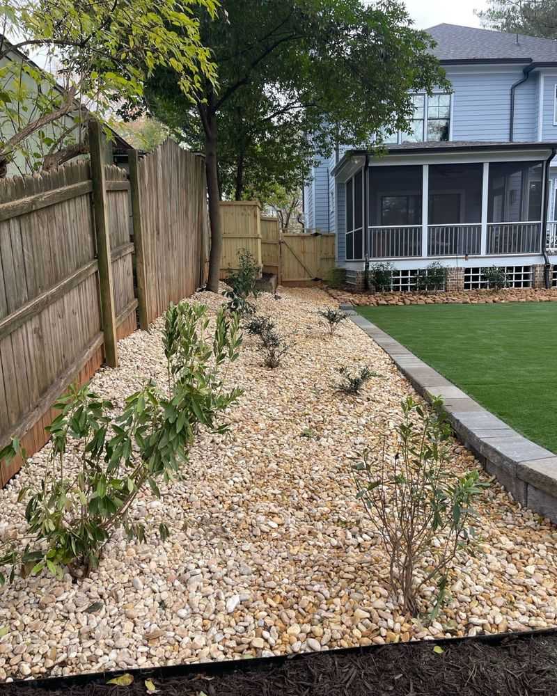 Gravel Mulch Beds