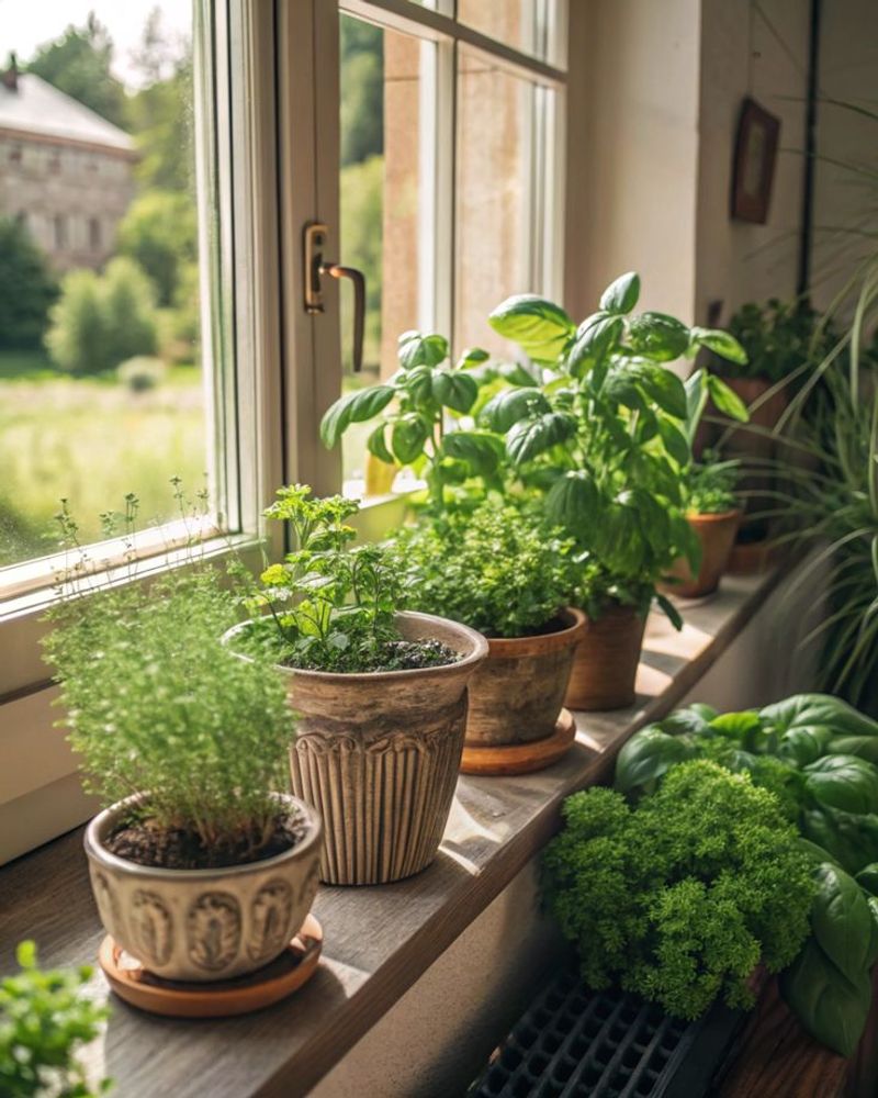 Herbs on Windowsills