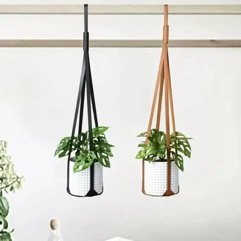 Leather Strap Planters