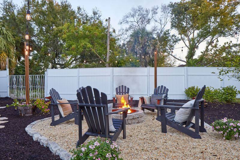 Minimalist Firepit Area