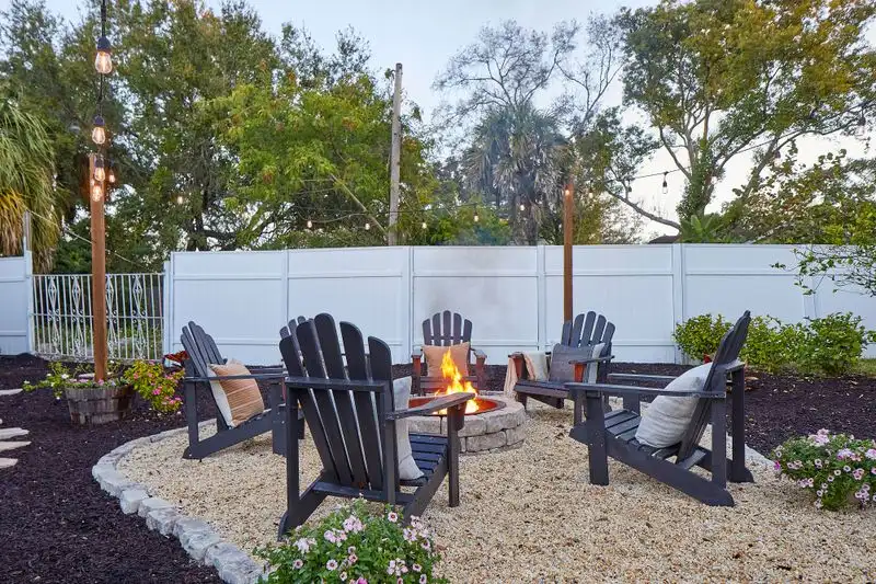 Minimalist Firepit Area