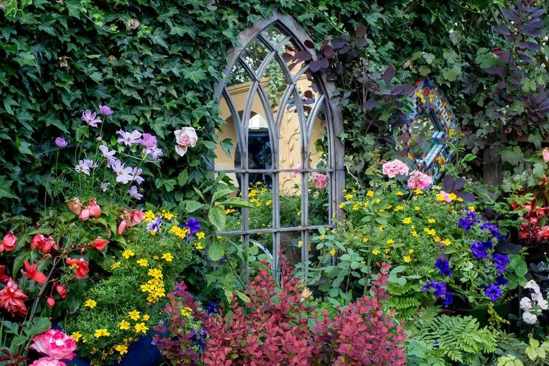 Mirrored Garden Illusions