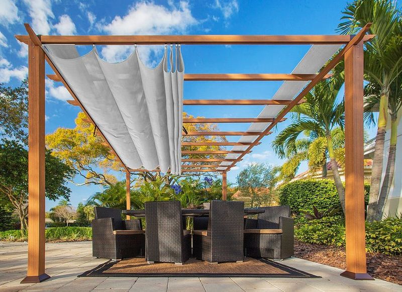 Overhead Pergola Storage