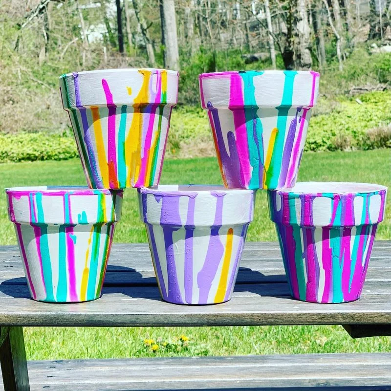 Painted Flower Pots