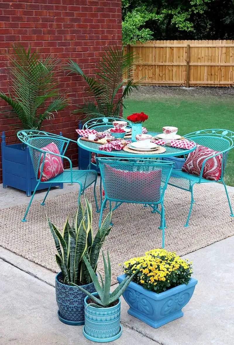 Painted Garden Furniture