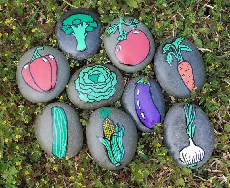 Painted Garden Stones