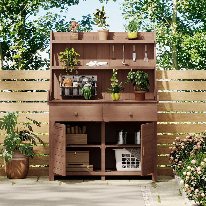 Potting Bench with Storage