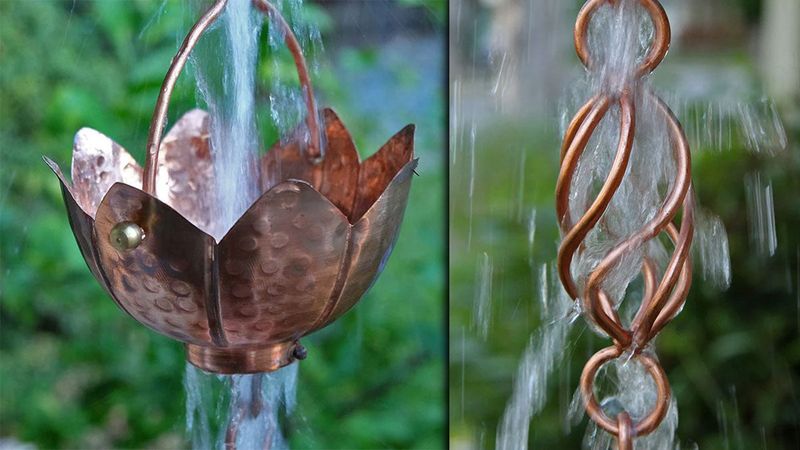 Rain Chains for Aesthetic Appeal