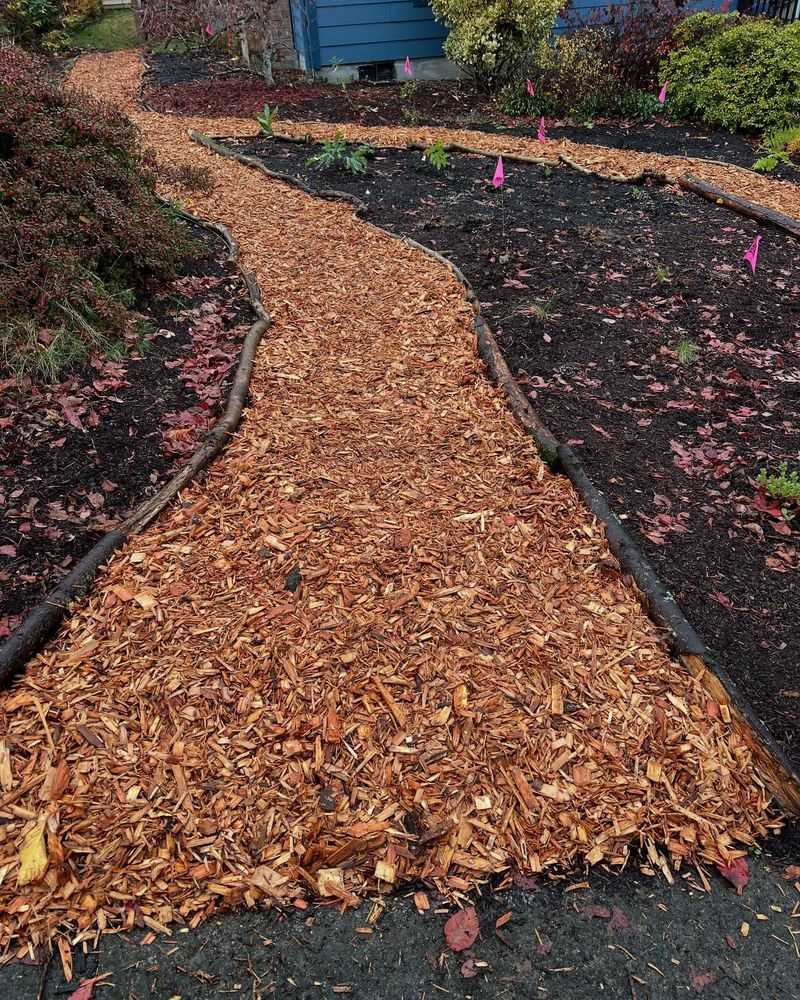 Wood Chips or Bark Pathways