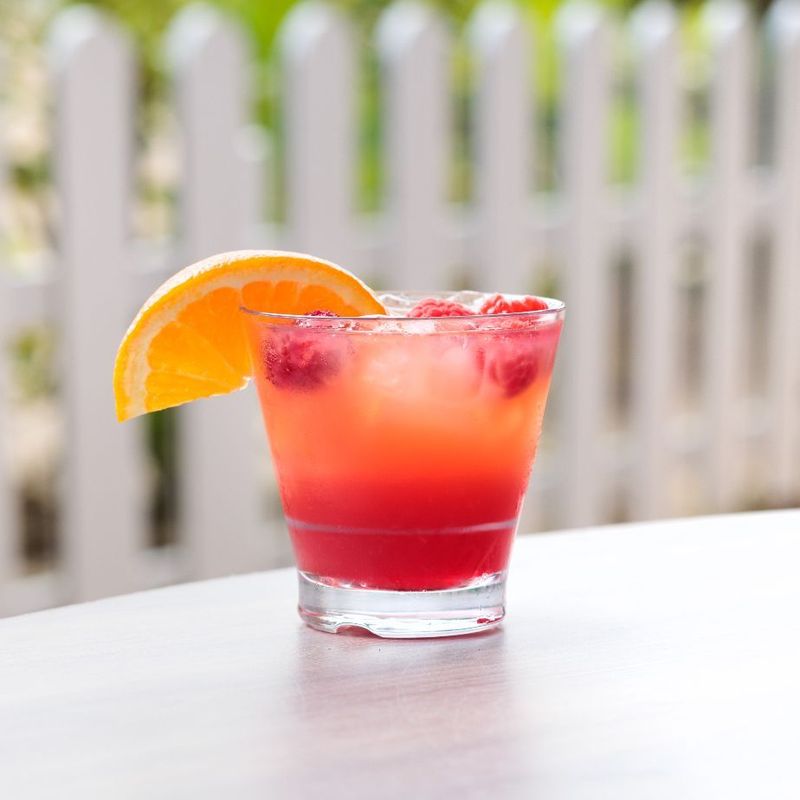 Raspberry Sunset Fizz