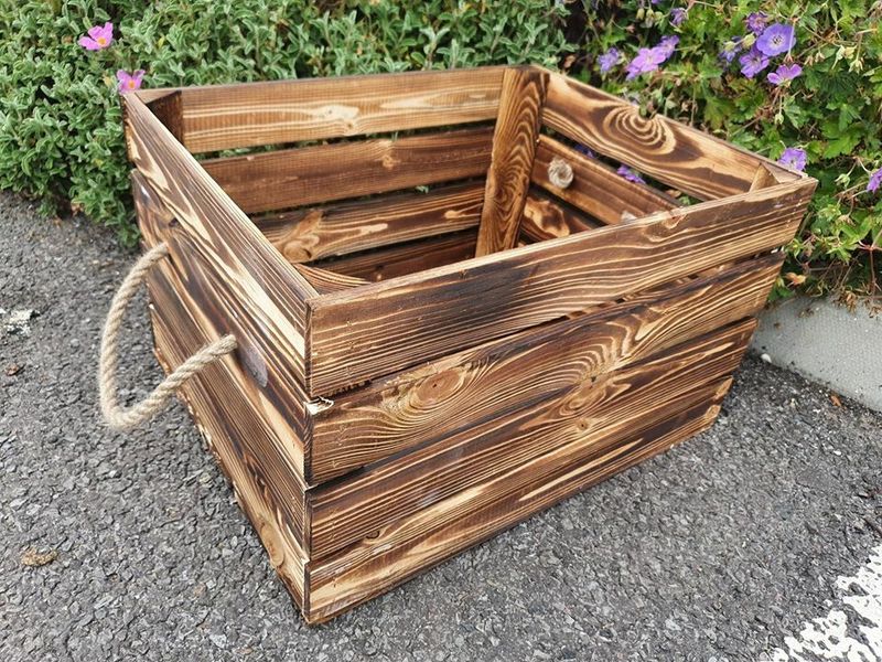 Reclaimed Wood Storage Crates