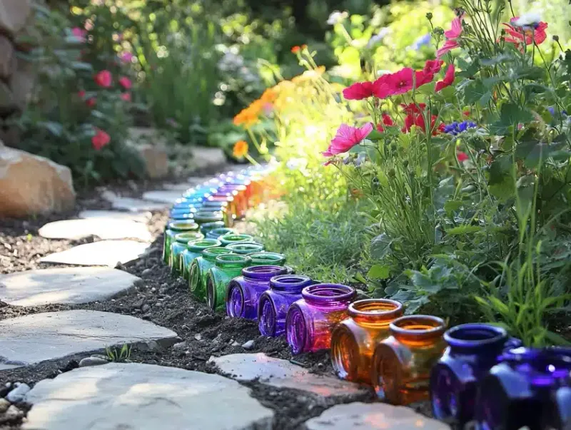 Recycled Glass Border