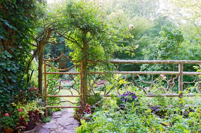 Rustic Twig Trellis