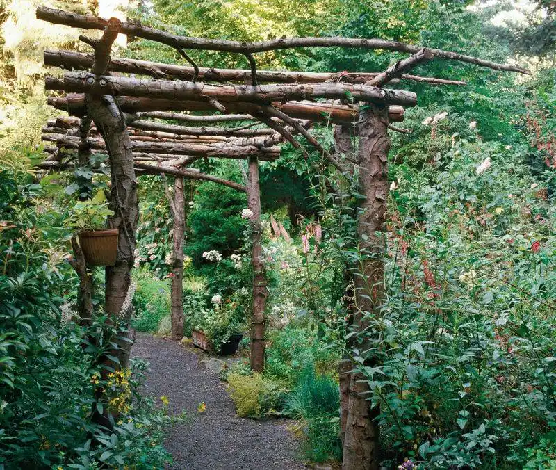 Rustic Twig Trellis