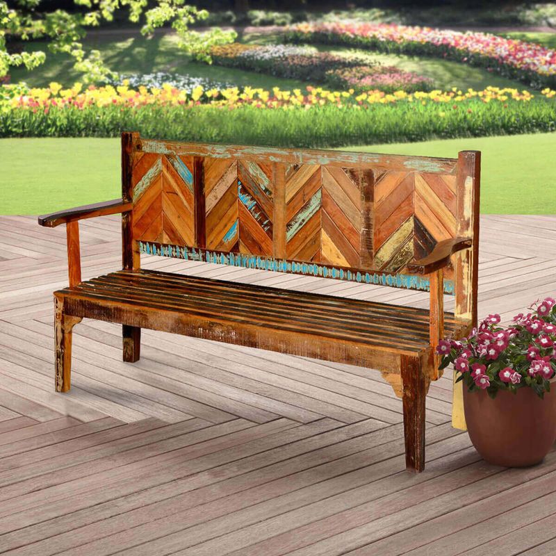 Rustic Wooden Benches