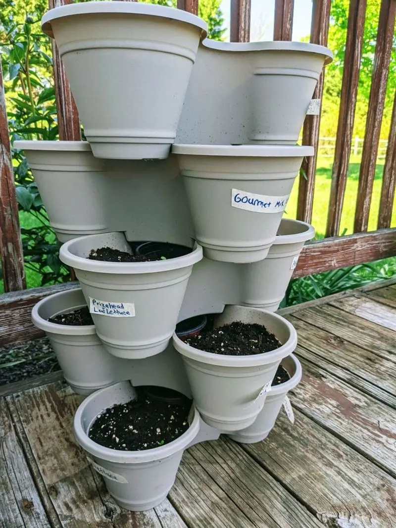 Stackable Vertical Planters