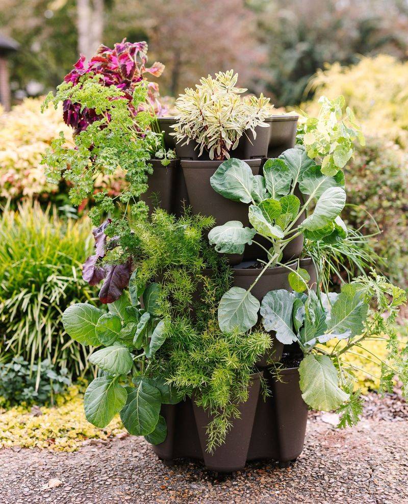 Stacked Planters
