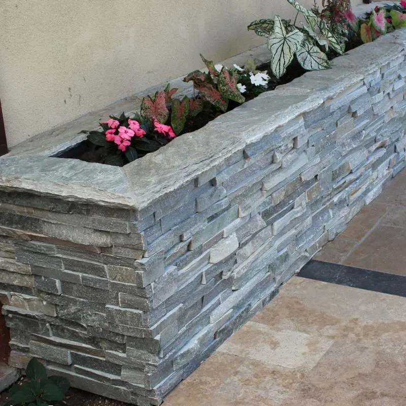 Stacked Stone Planters