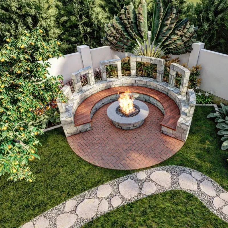 A Defined Outdoor Seating Area