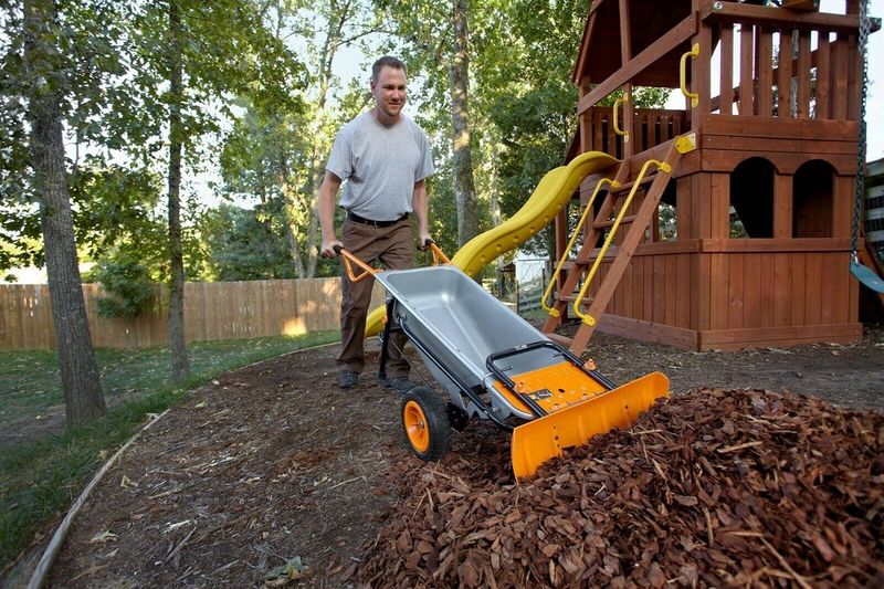 Wheelbarrow Snow Plow Attachment