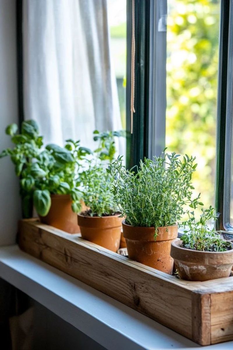 Window Sill Herb Gardens