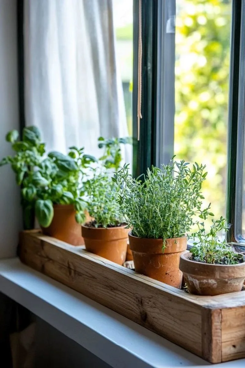 Window Sill Herb Gardens